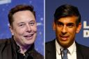 Elon Musk (left) and Prime Minister Rishi Sunak will appear 'in conversation' after the UK AI summit