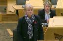 Deputy First Minister Shona Robison speaking in the Scottish Parliament