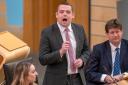 Scottish Conservative leader Douglas Ross during First Minster's Questions at the Scottish Parliament in Holyrood