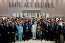 Leaders and delegates pictured at a reception at COP28 in Dubai