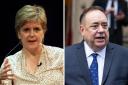 Former first ministers of Scotland Nicola Sturgeon (left) and Alex Salmond
