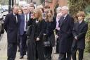 Kate Garraway arrives at the funeral service of her husband Derek Draper