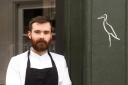 Sam Yorke photographed outside Heron in Leith