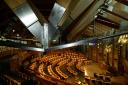 The main chamber of the Scottish parliament in Edinburgh