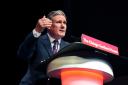 Keir Starmer speaking at Scottish Labour's conference this weekend