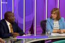 Fiona Bruce was called out for a Question Time gaffe on Thursday night