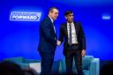 Prime Minister Rishi Sunak with Scottish Conservative leader Douglas Ross during the Scottish Conservative party conference at the Event Complex Aberdeen