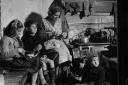 A crofter's family at home in the Outer Hebrides in the 1960s