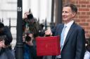 Tory Chancellor Jeremy Hunt photographed ahead of delivering the Spring Budget