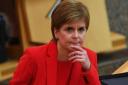 Former first minister Nicola Sturgeon pictured in the Holyrood chamber