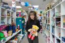 Marni Oakley inside the Kinder Handl community shop in Mount Florida