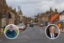 Councillor Colin McGinn (left) and Mike Falconer have spoken about plans to change constituency boundaries in Tranent. Main image: Gordon Bell