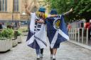 Scotland football fans in the Merchant city ahead of the Euros opener against Germany