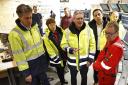 From left: Labour politicians Ed Miliband, Sarah Boyack, Keir Starmer, Anas Sarwar, and Ian Murray on a visit to Peterhead