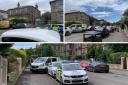 Officers have been spotted on Onslow Road in Glasgow's East End