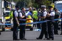 Police in Southport, Merseyside, after a man was detained and a knife seized following a horrific stabbing which killed three