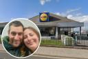 Andrew popped the question to Kim while in the Prestonpans Lidl