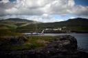 A general view of the island of Ulva is seen during celebrations of the sale of the island to the residents in 2018