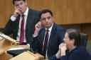 Scottish Labour leader Anas Sarwar in the main chamber of the Scottish Parliament at Holyrood, Edinburgh