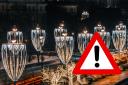 Road closure for festive decoration installation