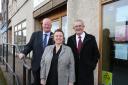 Jim McCourt, left, Nicola Provan and Eddie Macdonald from the Inverclyde Employment Rights Centre.