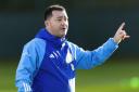 Pedro Martinez Losa during a Scotland Women's training session at the Oriam