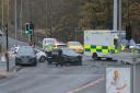 Car crash at Crookston Road, Glasgow