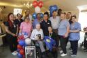 Rangers fan celebrates 100th birthday with party featuring Ibrox great