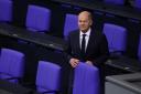 German Chancellor Olaf Scholz attends a session of the Bundestag in which new Finance Minister Joerg Kukies was sworn in the day after Scholz fired previous Finance Minister Christian Lindner