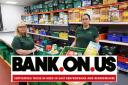 Julie Edmiston, assistant manager at Renfrewshire Foodbank, left, and Crystal Clayton, senior manager, right