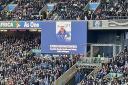 The tribute to Chris Gronkowski at Murrayfield.