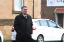 Councillor Stephen McCabe outside Greenock Sheriff Court.