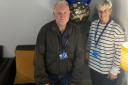 Support workers John Kerr and Jacqui Dooley are delighted by Blue Triangle's glowing report from inspectors