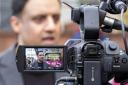 Scottish Labour leader Anas Sarwar speaks to the media on the campaign trail in Glasgow