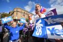 Yes and Better Together supporters listen to Jim Murphy Shadow Secretary of State for International Development