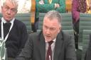 Defra minister Steve Reed aswering questions at the environment, food and rural affairs committee