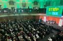 The rally in Church House in London