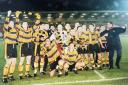 CUP WINNERS: Alloa celebrate winning the Bell's Challenge Cup in 1999.