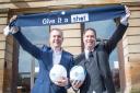 Sean Duffy, chief executive of The Wise Group, with Tony Fitzpatrick, St.Mirren FC chief executive