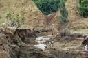 The flood water rushed through the Rift Valley, killing at least 41 people and forcing hundreds from their homes. Photograph: AP