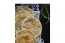 White poppy seed and green chilli puris