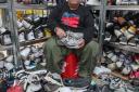 Alan Lynn of Sneakers ER in the company’s store in Glasgow’s Trongate. Picture: Gordon Terris