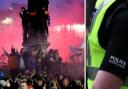 Officers have warned both Rangers and Celtic fans that any breach of the rules could result in arrests
