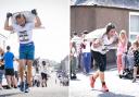 Men, women and children competed in the first coal carrying championship to be held since 2016