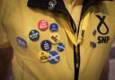 An SNP member at an autumn conference in Aberdeen