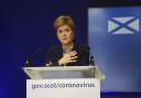 Nicola Sturgeon gives a public briefing during the Covid-10 pandemic