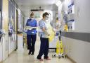 Hospital staff in PPE. Photograph: PA