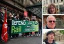 We asked Scots on the streets of Glasgow what they thought about rail strikes such as the one outside Central Station (shown in photo by Colin Mearns)