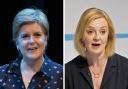 Appearing at the Edinburgh Fringe, Nicola Sturgeon (left) was asked if she had met Liz Truss in the past. Photos: PA