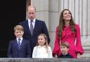 Prince George, Prince William, Princess Charlotte, Prince Louis and Princess Kate. File photo.